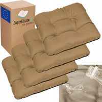 Poduszka jasiek siedzisko podkładka na krzesło ogrodowe 45x45 beż 4szt