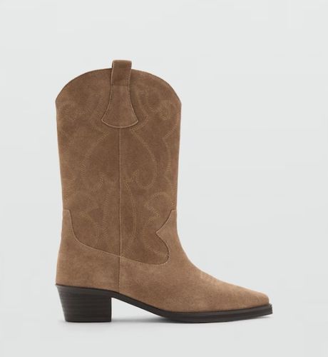 MANGO Skórzane kowbojki R36 na Arena.pl