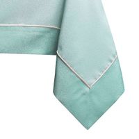 Obrus Plamoodporny EMPIRE Mankiet + Lamówka 140x400 miętowy AmeliaHome