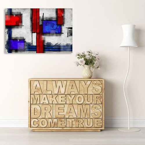 Obraz na płótnie - Canvas, Abstrakcja geometryczna 6 80x60 na Arena.pl