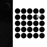 Zaślepka Meblowa Kolor CZARNY POŁYSK Gładki fi14 mm 25szt ZM286