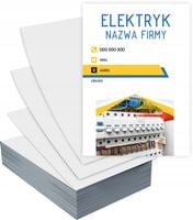 Ulotki A6 5000 sztELEKTRYK firmowe reklamowe + PROJEKT GRATIS