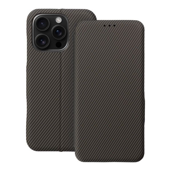 Kabura FOLIO Side Magnet do IPHONE 16 PRO brązowy zdjęcie 1