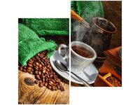 60X60CM KAWA NATURALNA DWU OBRAZ ŚCIAN