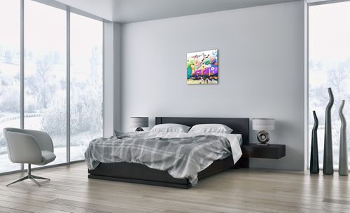 Obraz Na Płótnie - Ryby Pastele  - 50X50 Cm - Ac50X50-4096 na Arena.pl