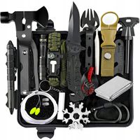 SURVIVALOWY ZESTAW WOJSKOWY PRZEŻYCIA PRZETRWANIA MULTITOOL W ETUI 62w1 XXL