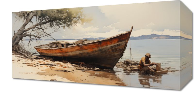 Obraz 40x20cm Spokój Przybrzeża zdjęcie 1