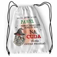 Plecak Dla Pawła Sportowy Szkolny Worek Torba Z Nadrukiem Ze Zdjęciem
