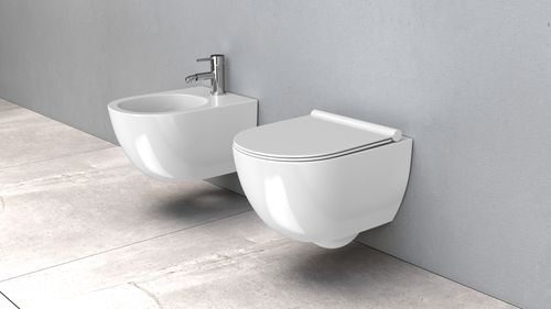 Misa WC Bezrantowa CARTER RIMLESS + Deska - REA na Arena.pl