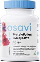 OSAVI KWAS FOLIOWY (METYLOFOLIAN) Z WITAMINĄ B12 METYL 60 VEGAN CAPS