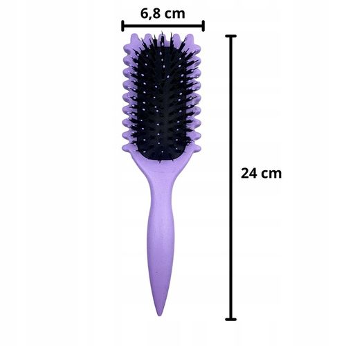 Szczotka Do Włosów Kręconych Definiująca Loki Włosie Dzika Do LokówFiolet na Arena.pl