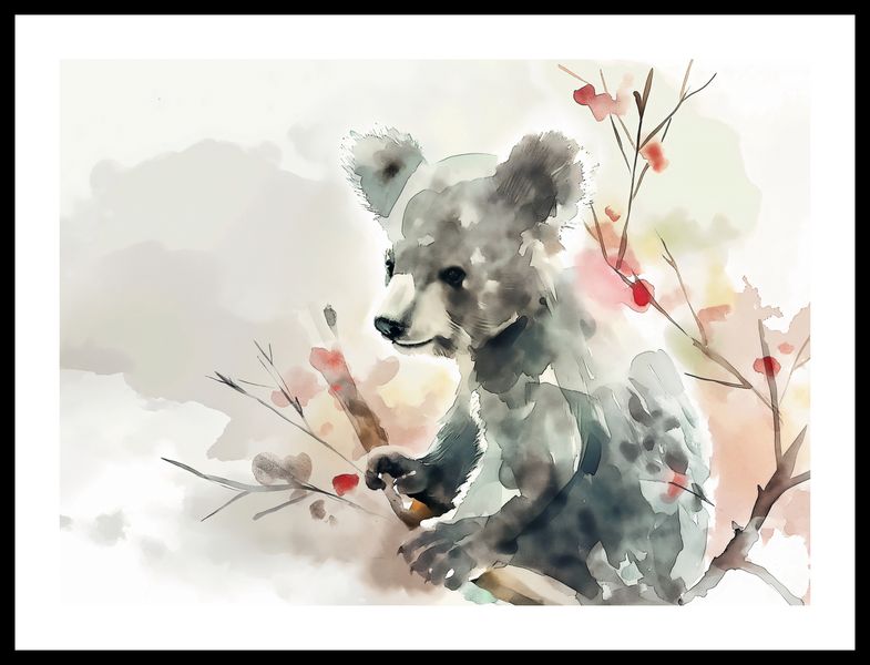 Plakat 55x40cm Akwarelowa Koala zdjęcie 3