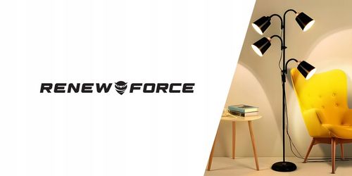 LAMPA STOJĄCA PODŁOGOWA 4xE27 REGULOWANA ELEGANCKA PODŁOGOWA 190cm na Arena.pl