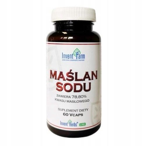Maślan Sodu Invent Farm Kwas Masłowy Zdrowe Jelita 700 mg 60 kaps. na Arena.pl