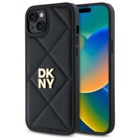 dkny dkhcp15mpqdslk iphone 15 plus 6.7  czarny/black quilted stack logo