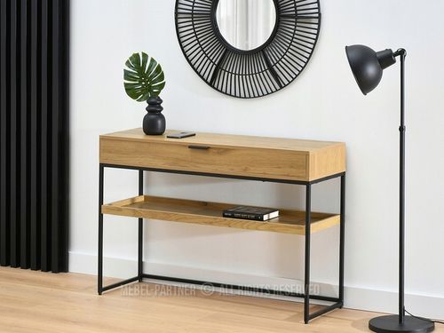 PONADCZASOWA KONSOLA DO PRZEDPOKOJU Z SZUFLADĄ I PÓŁKĄ NORA XL DĄB na Arena.pl