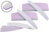 Pilniki Łódka Zebra Dwustronny Do Paznokci Manicure Pedicure 100/180 x 50