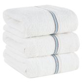 Ręcznik Tris 30X50 cm biały z ozdobną bordiurą elegancki