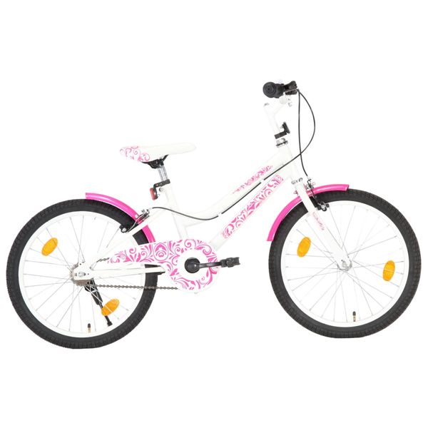 Rower dla dzieci, 20 cali, różowo-biały na Arena.pl