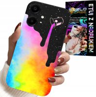 ETUI DO SAMSUNG GALAXY A06 5G - TĘCZOWE KOLOROWE WZORY, FARBA + FOLIA