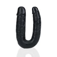 dildo podwójne w kształcie u realrock 12,7 cm czarny