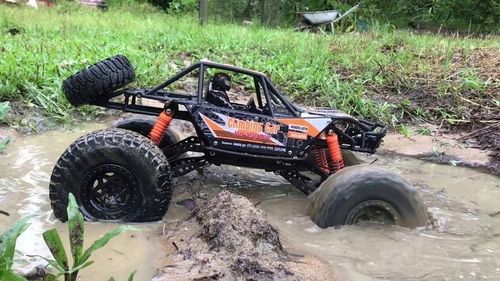 AUTO ZDALNIE STEROWANE SAMOCHÓD RC 48 CM WIELKI CRAWLER 4x4 POMARAŃCZ na Arena.pl