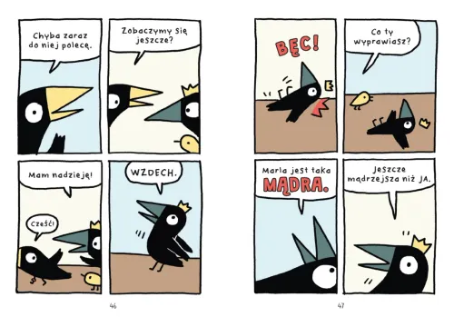 Edukacyjny komiks ornitologiczny dla dzieci Arlo i Pips Kra, kra, masakra! na Arena.pl