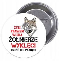 Przypinki buttony ŻOŁNIERZE WYKLĘCI