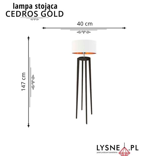 Lampa podłogowa CEDROS GOLD na Arena.pl