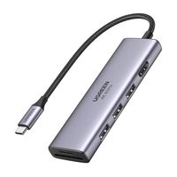 Adapter UGREEN CM511 Hub USB-C 3xUSB HDMI SD laptop