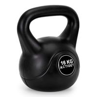 Kettlebelle odważnik kulowy 16 kg ABS hantla do ćwiczeń kula do treningu siłowego czarna