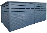 Wiata śmietnikowa - Schowek 4,5x2m brama dwuskrzydłowa dach TS1105