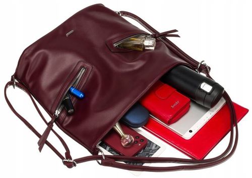 klasyczna, pojemna torebka damska ze skóry ekologicznej - rovicky na Arena.pl