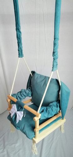 HUŚTAWKA 3w1 DZIECI królik TURKUS dom ogród pokój na Arena.pl