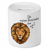 Skarbonka Dla Brata Mojego Braciszka Lwa Prezent Z Nadrukiem Ze Zdjęciem