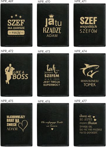 Eleganki męski portfel 100% SKÓRA dla strażaka na Arena.pl