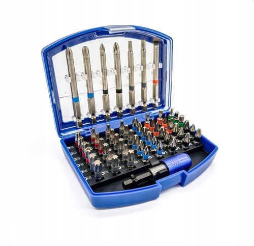 ZESTAW BITY KOŃCÓWKI IMBUS HEX TORX PH PZ 56 ELEMENTÓW na Arena.pl
