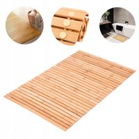 Dywanik łazienkowy More&Deco bambusowy prostokątny 40x60 cm antypoślizgowy