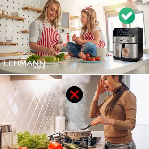 FRYTKOWNICA BEZTŁUSZCZOWA 1800W AIRFRYER 8L NIEPRZYWIERAJĄCA 12 na Arena.pl