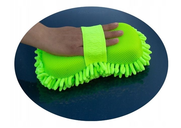 Ściągaczka z gąbką teleskopowa 49 cm gąbka z mikrofibry DUŻA do mycia SZYB zdjęcie 2