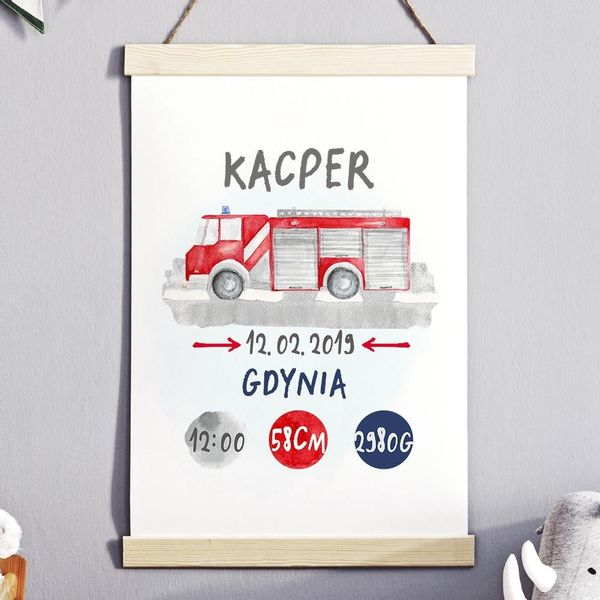 Plakat Metryczka P170- rozmiar plakatu A3 (29,7 cm x 42 cm) zdjęcie 1