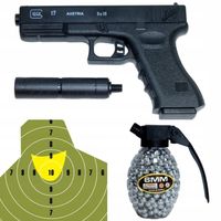 GLOCK Pistolet kulki KARABIN Pistolety Broń Karabiny + KULKI 800 TARCZA