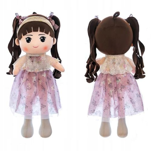 LALKA SZMACIANA PLUSZOWA LALA ZABAWKA PRZYTULANKA DZIEWCZYNKA w SUKIENCE na Arena.pl