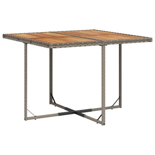 9-cz. zestaw mebli ogrodowych z poduszkami, szary, rattan PE na Arena.pl