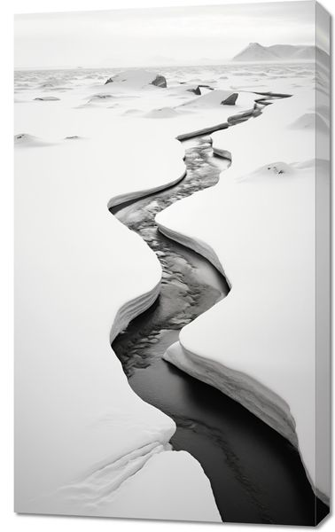 Obraz 60x100cm Szczeliny Mrozu zdjęcie 1