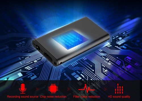 NAJMNIEJSZY MINI MAŁY DYKTAFON URUCHAMIANY NA GŁOS / DŹWIĘK na Arena.pl