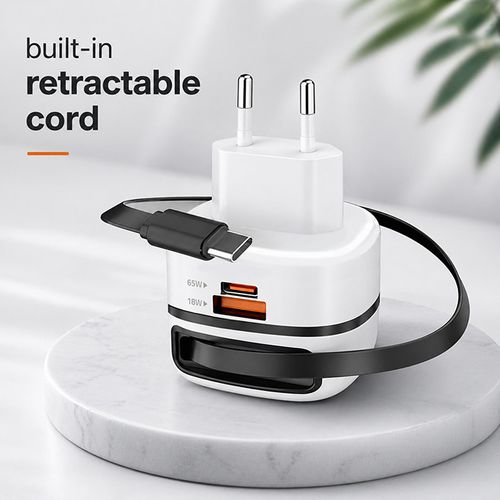 Qoltec Ładowarka GaN 65W USB-C PD/PPS na Arena.pl