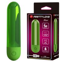 "Zielony Mini Wibrator Bullet Pretty Love Kiwi - Ładowany i Kompaktowy