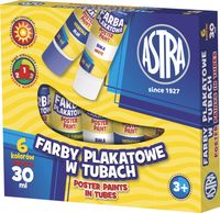 farby plakatowe 6kol tuba 30ml a'5 83119900 0256