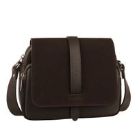 Torebka skórzana Canaletto z zamszową klapką TD690s19348